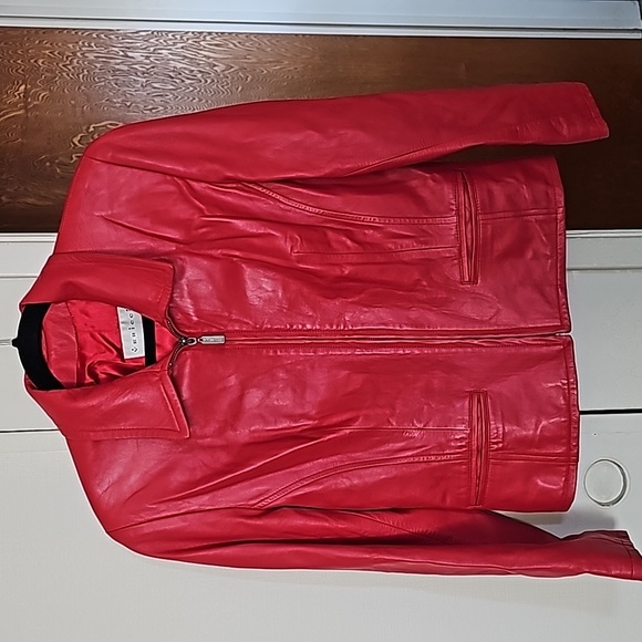 Jackets & Blazers - Soft 100 percent genuine red leather jacket